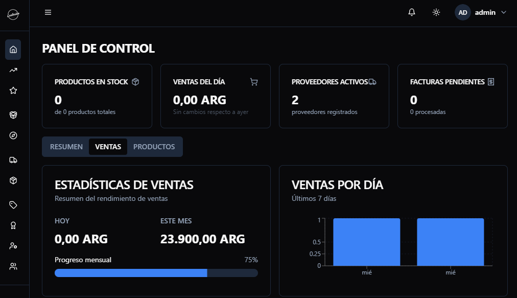 Sistema de Gestión Comercial